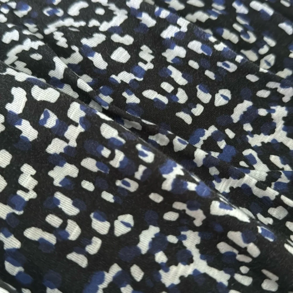 2X OriginalNicoleMiller Blue Black&White Dress 95%polyester 5%spandex Side ties - Picture 3 of 5